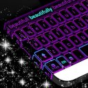 Neon Purple Keyboard Theme