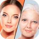 Old Age - old face on photo