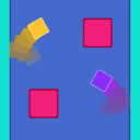 Walk up through the obstacles