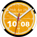 Vibrant Orange Watch Face
