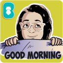 Good morning sticker wishes for WhatsApp