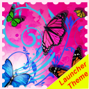 GO Launcher Theme butterflies