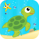 Learn Sea World Animal Game-Name Puzzle Colouring